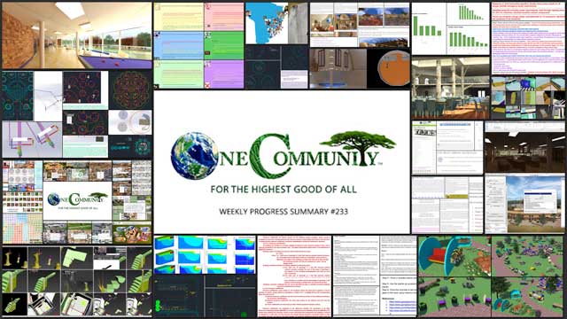 Systems for Eco-Freedom, One Community Weekly Progress Update #233