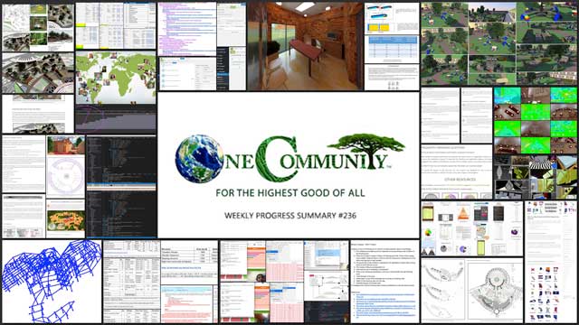 Eco-Community Support for Earth’s Biosphere, One Community Weekly Progress Update #236