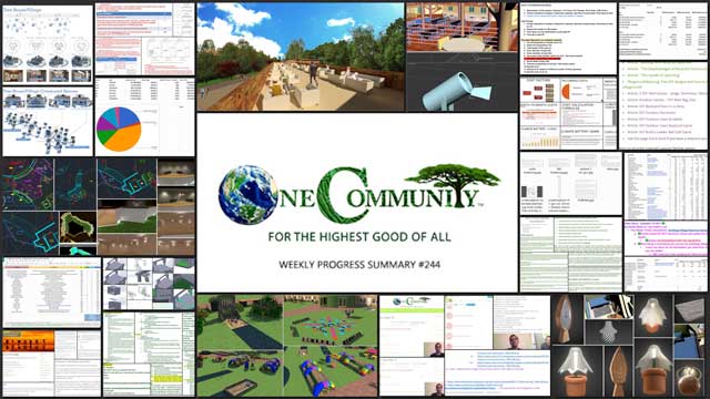 Cooperative Community Building, One Community Weekly Progress Update #244