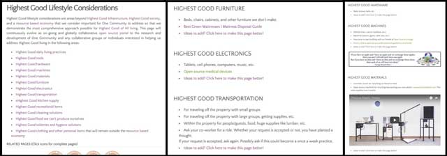 The core team also added new resources, a new Furniture section, and new formatting to the Highest Good lifestyles page.