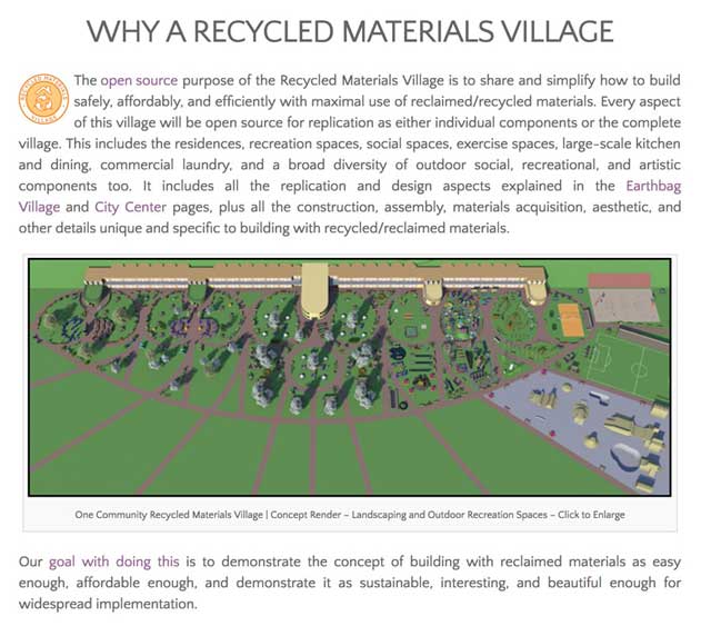 The core team also successfully created this merge and render of all the Recycled Materials Village (Pod 6) landscaped areas, which you can now view on the site.