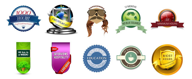 One Community badges, awards, transferring knowledge, tracking success, resume-ready points, acknowledgement
