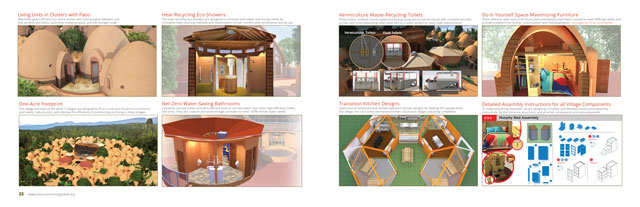 Earthbag Village, Heat-recycling Showers, Earth Construction Village Looking South, One Community Village One, Eco-community, Sustainable Community, Eco-conscious Living, Conscientious Living, Green Living, Sustainable Living, Vermiculture Toilet, Net-zero Bathroom, Highest Good housing