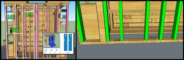 Murphy bed electrical in SketchUp 3D, Zero-Waste Community Designs, One Community Weekly Progress Update #348
