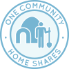 One Community home shares icon, housing credits, community housing, shared housing, nonprofit housing, One Community Pioneers, eco-living, sustainable living, eco-community, eco-housing, Highest Good housing