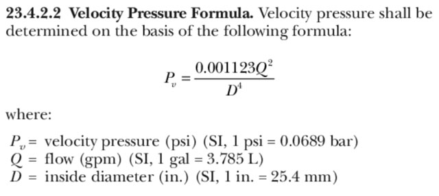 Velocity Pressure Formula, Open Source Emergency Sprinkler System Design
