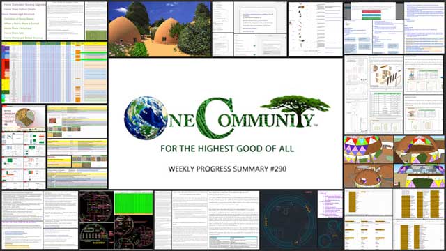 Global Green Living, One Community Weekly Progress Update #290