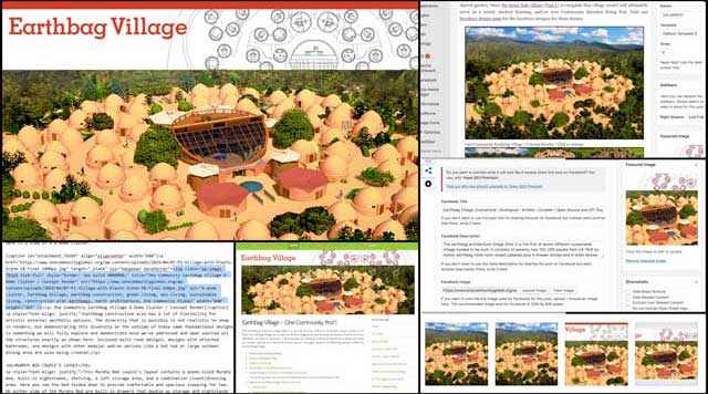 Earthbag Village, Header Graphic, Creating Global Stewards, One Community Weekly Update #318