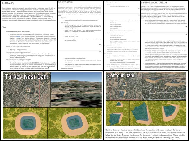 open source lake and water-retention landscape design tutorial, Creating a Sustainable Civilization, One Community Weekly Progress Update #330