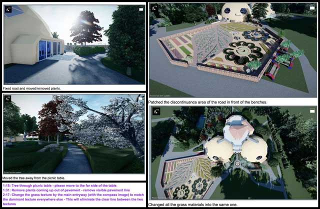 Duplicable City Center landscaping design, Earth-care Collaboratives, One Community Weekly Progress Update #423