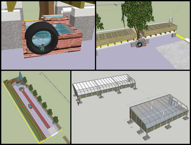 SketchUp models for the final designs of the Aquapinis:Walipinis, Why Open Source Sustainable Cities, One Community Weekly Progress Update #434