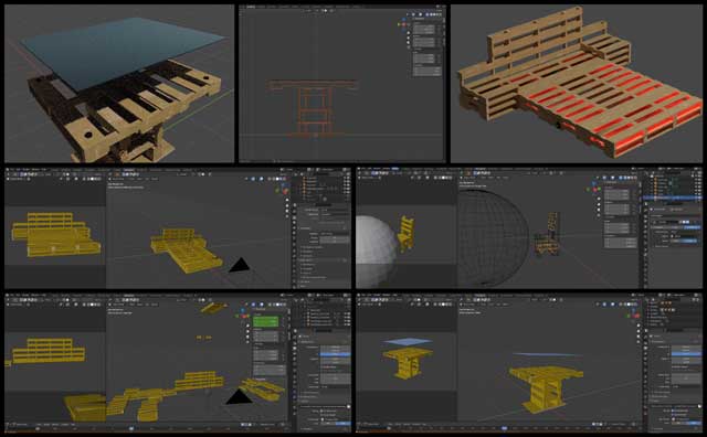 pallet furniture designs for the Duplicable City Center guest rooms, Global Highest Good Stewardship, One Community Weekly Progress Update #435