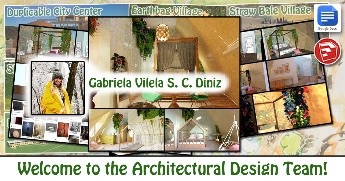 Gabriela Vilela S. C. Diniz, Interior Designer, Architect, SketchUp, Duplicable City Center, Room Design, themed rooms, One Community Volunteer, Highest Good collaboration, people making a difference, One Community Global, helping create global change, difference makers