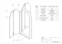 Hot tub door and frame, design plan, transition door, closed when beneficial, semi frame less design, minimal threshold height