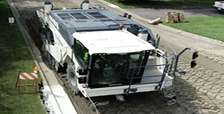 method for in-place recycling, The asphalt’s full thickness is pulverized during this process and is blended with a portion of the underlying base to create homogeneous, Mechanical additives include: new aggregate, crushed Portland cement concrete, or reclaimed asphalt pavement, material, deep recycled layer, Chemical additives include lime, cement, cement kiln dust, lime kiln dust, fly ash, calcium chloride, and magnesium chloride