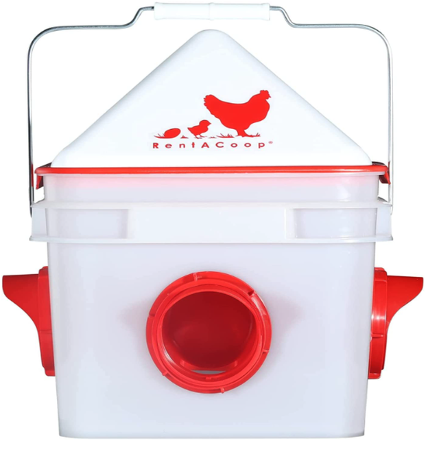 Feed mixer, call different feed mills for the best deals, get a spill-proof chicken feeder, mix your own feed, buy in bulk, Spill-Proof Feed Mixer