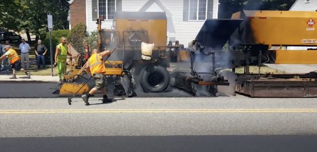 Repaving Method, the top inch of the pavement is heated, reworked and rejuvenated, overlay is applied while the surface still holds a temperature of 200℉, At the end of this process, both layers compacted, Repaving primarily eliminates cracking, raveling, and rutting 