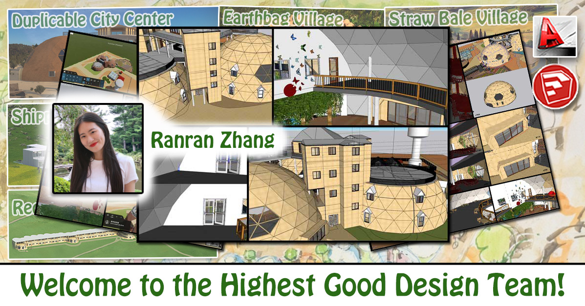 Ranran Zhang, Architecture, Architectural Designer, Duplicable City Center, 3d Visualization, Lumion, AutoCAD, render help, One Community Volunteer, Highest Good collaboration, people making a difference, One Community Global, helping create global change, difference makers