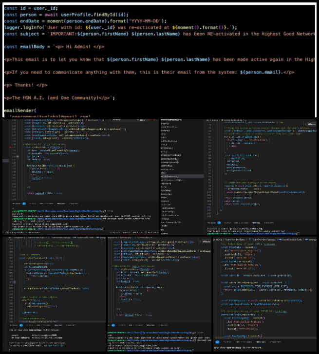 Highest Good Network software, Intervening to Maximize Rejuvenation, One Community Weekly Progress Update 541, Full Stack Developer, Highest Good Network software, team filter task, assign team, delete team, user team array, profile page, app state, database, my team button, suggestions icon task, addfield function, frontend, backend, addfield form, owner, field, images.