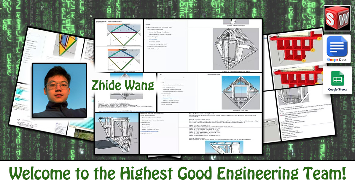 Zhide Wang, Engineer, Mechanical Engineer, Highest Good Network, One Community Volunteer, Highest Good collaboration, people making a difference, One Community Global, helping create global change, difference makers