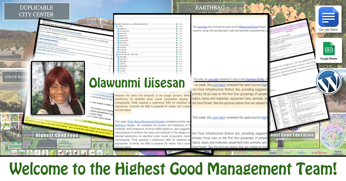 Olawunmi Ijisesan, Administrative and Management Support, One Community Volunteer, Highest Good collaboration, people making a difference, One Community Global, helping create global change, difference makers