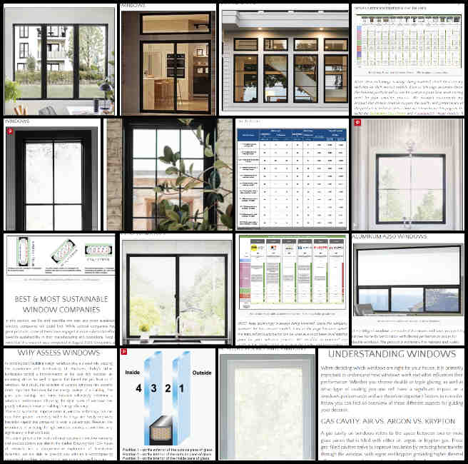 Most Sustainable Windows & Window Companies page, Helping People Create a Better Life, One Community Weekly Progress Update #549, Charles Gooley, Web designer, Sustainable Windows, Window Types, Glass Coatings, Performance Metrics, Window Companies, Anderson 100 Series Awning Windows, Milgard Thermally Improved Aluminum A250 Windows, Net Zero Bathroom Design, Water Conservation, Earthbag Village Plumbing Design.
