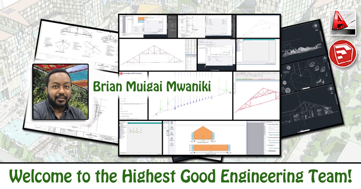 Eng. Brian Muigai Mwaniki, Civil Structural Engineer, One Community Volunteer, Highest Good collaboration, people making a difference, One Community Global, helping create global change, difference makers.
