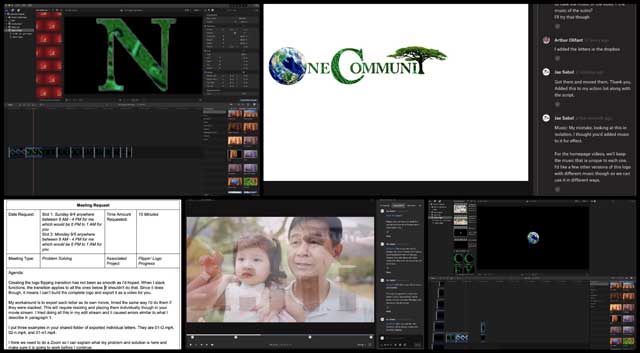 created logo transition in Final Cut Pro, Mature Ethical Behavior, One Community Weekly Progress Update #494