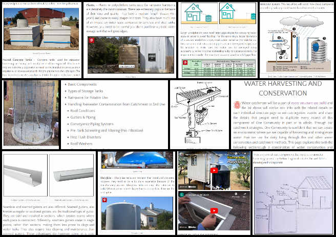 Water Harvesting, Catchment, and Water Conservation, Cooperatives of People Making a Difference, One Community Weekly Progress Update #551, Charles Gooley, Web Designer, web design assistance, Water Harvesting, Catchment, Water Conservation, Gutter Sizing, Supplying Make Up Water, Connecting Multiple Tanks, Material Suppliers, Product review, Demand and Supply data, Rooftop Rainwater Harvesting Systems, rainwater collection, potential applications, project images.