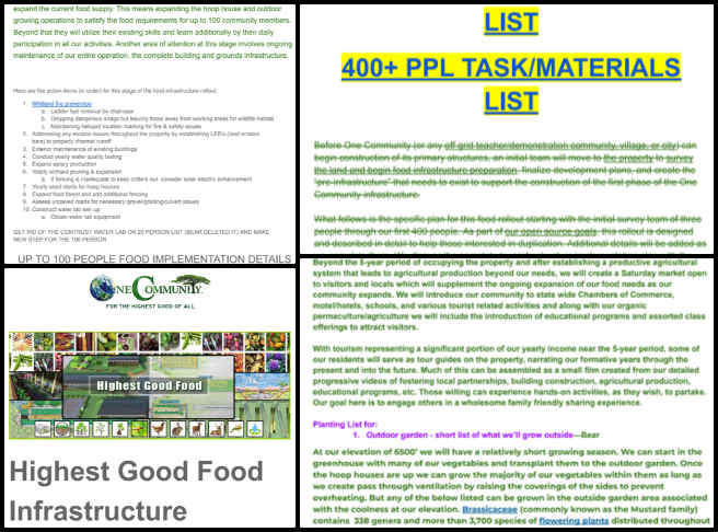 Highest Good Food, Sustainable Flow and Yield, One Community Weekly Progress Update #560, Hayley Rosario, Sustainability Research Assistant, Highest Good Food rollout plan, review, open-source, Bear, comments, suggestions, edits, EDIT's document, capitalization, images, information, 100 drafts, 400 drafts, over 400 drafts, webpages, formatting, personal information