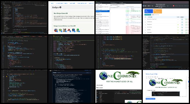 Moonfall Team, Highest Good Network, Highest Good Future, One Community Weekly Progress Update #563, notification emails, time-off requests, Pull Request, unit testing, WorkHistory module, Pull Requests #1758 and #672, Consumables Page View, unit test code, Members.jsx, Project.jsx