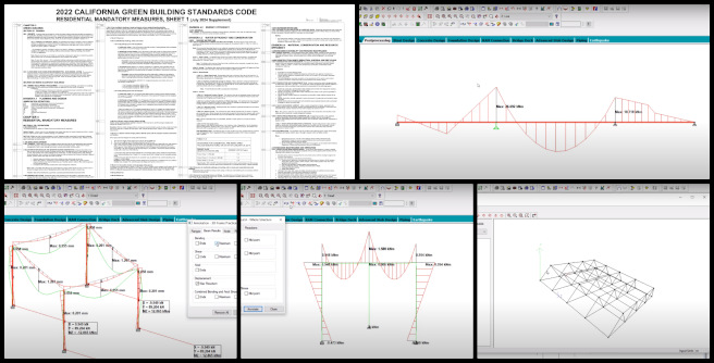 Onboarding process, DIY-Replicable Straw Bale Structure Review & Report Prep project, Mechanical Engineer, Civil/Structural Engineering software, AutoCAD, STAAD Pro, beam analysis, 2D frame analysis, 3D frame analysis, California building codes, roof truss, PDF format, State approval, research, foundational knowledge, modeling, skills development
